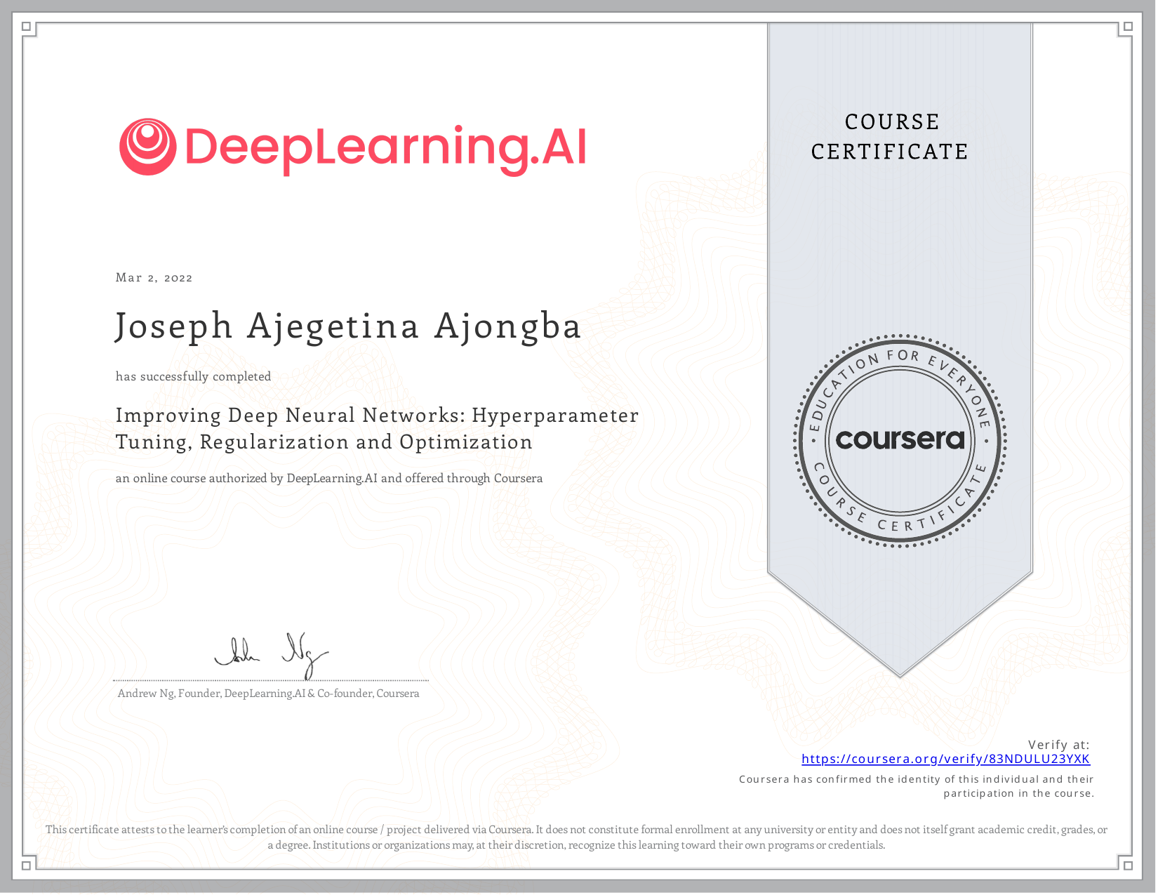 Improving Deep Learning