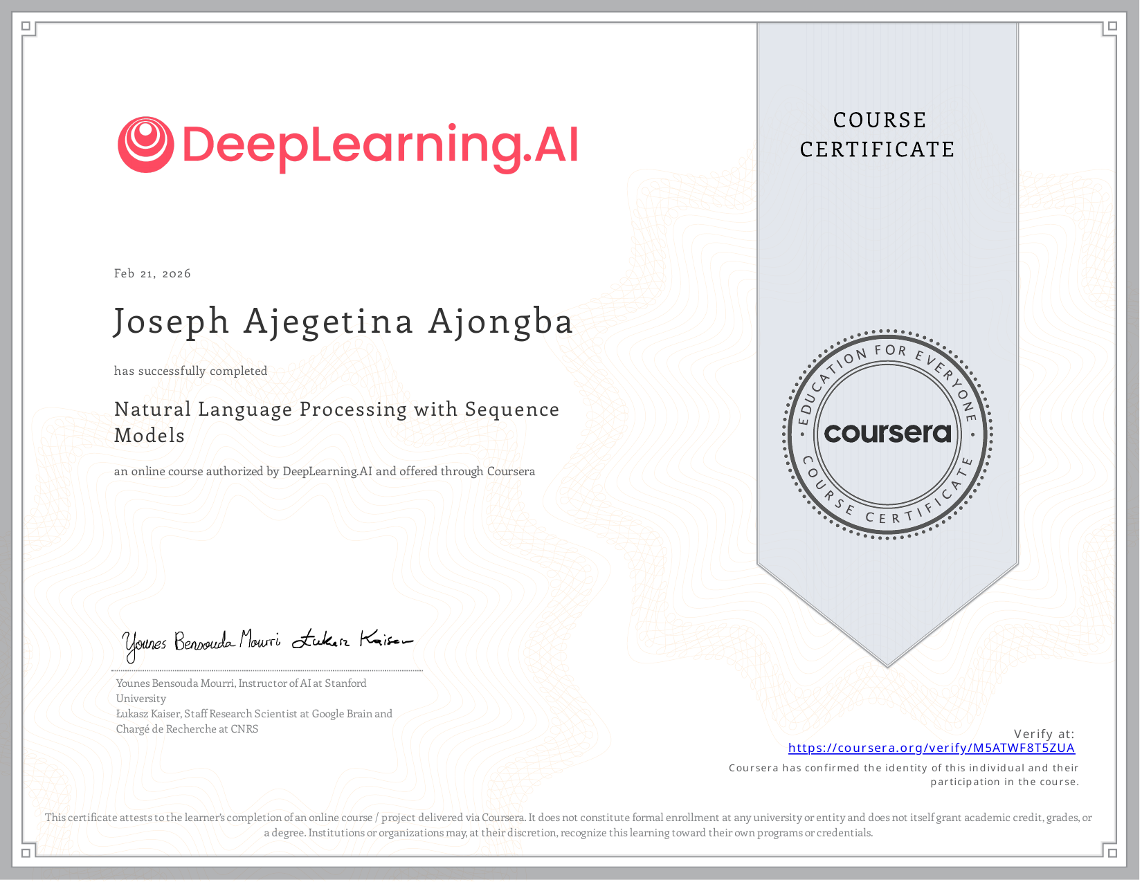 Nlp With Sequence Models