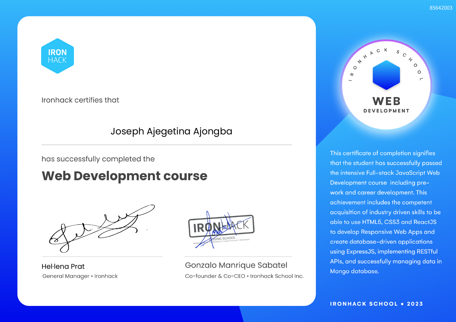 Fullstack MERN Web Development